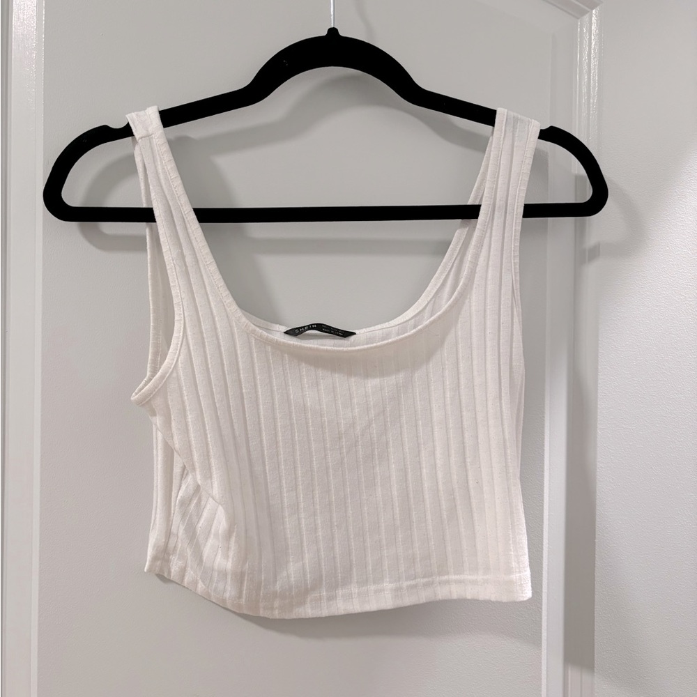 Basic white crop top